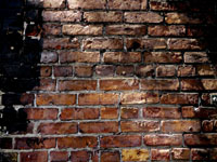burnt brick wall